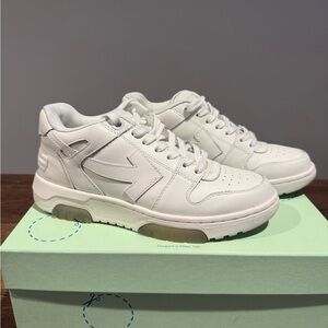 Off-White White Leather Women's Sneakers